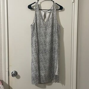 Elegant Gray Sleeveless Dress